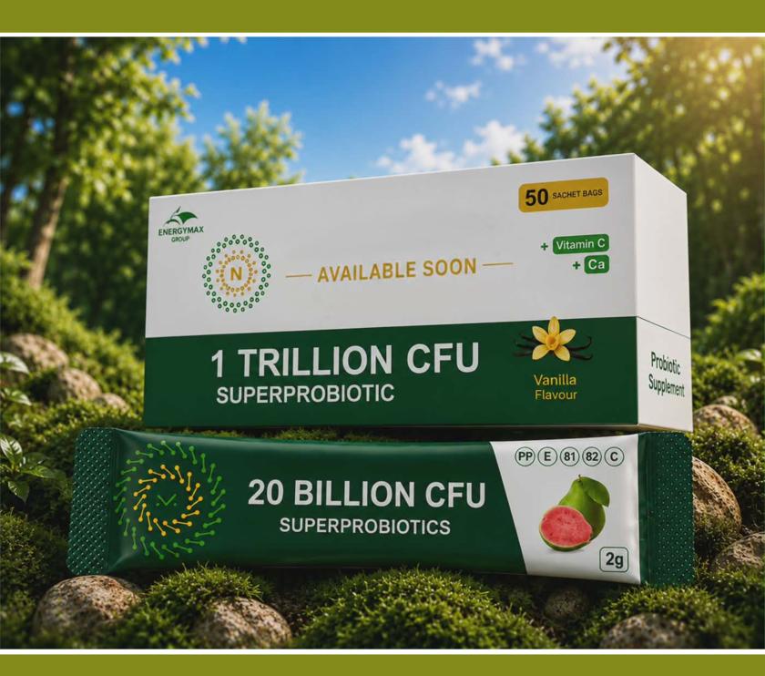 maXilin Superprobiotic — 50 sachet box and 20 billion CFU sachet