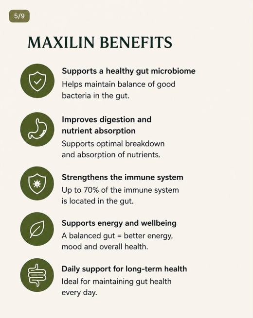 Uploaded Maxilin benefits overview